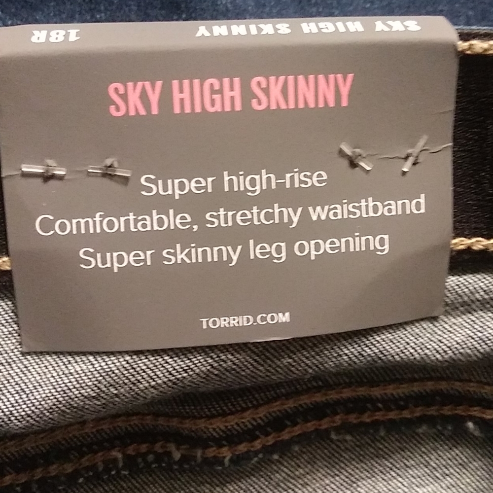 🎉HOST PICK🎉 Torrid High Rise Skinny Jean w/ Step Hem (10) - Picture 7 of 8